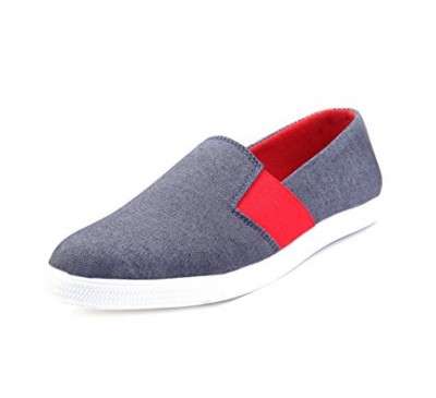 Men's Grey Canvas Shoes